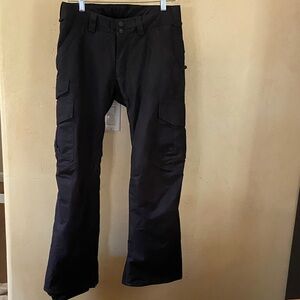 Sz XS Burton Black Cargo Snowboarding Pants